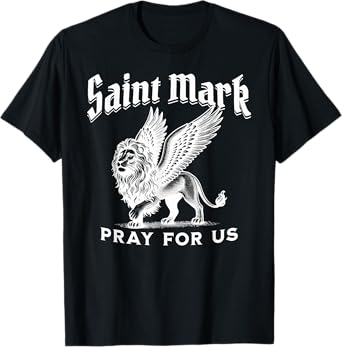 St Mark the Evangelist Apostle Lion Symbol Catholic Saint T-Shirt