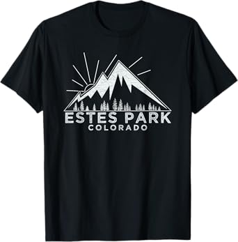 Estes Park Colorado T Shirt Vintage Hiking Retro Tee Design