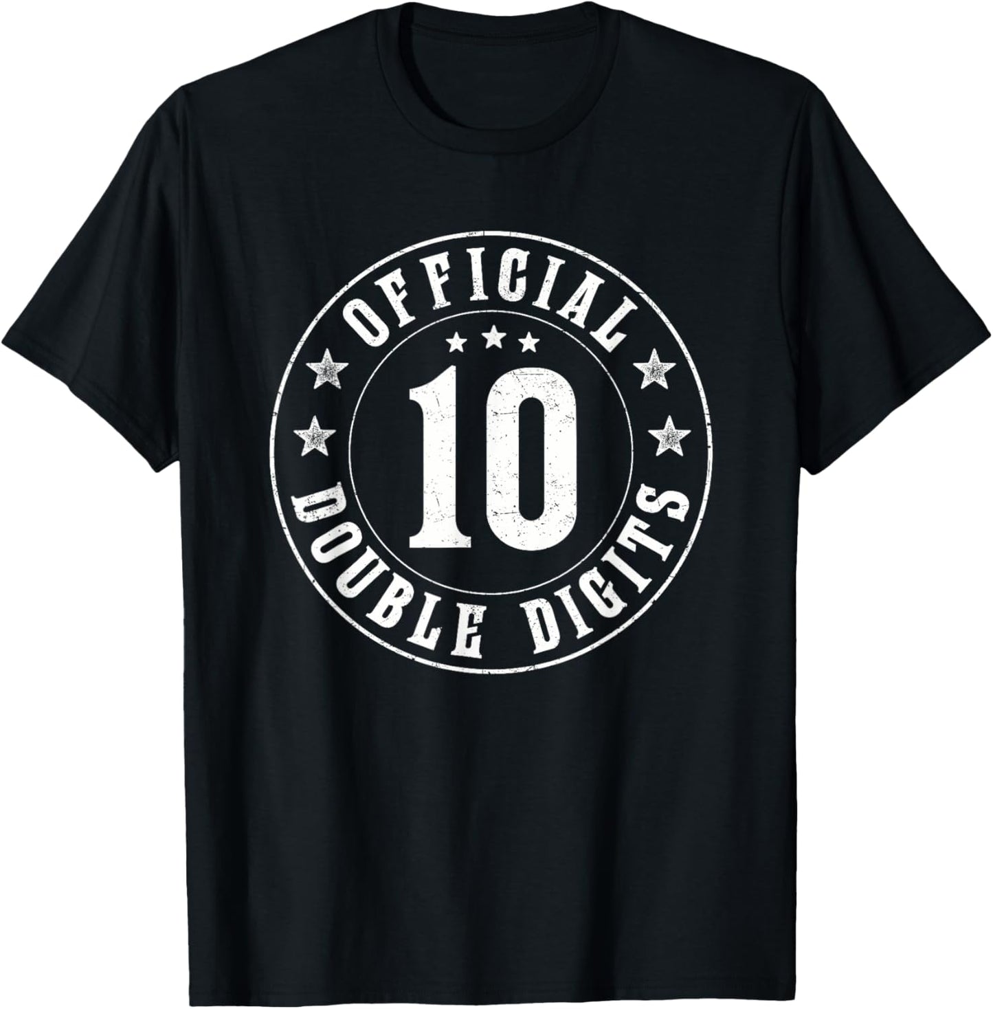 Bruh Official Double Digits 10th Birthday Gifts 10 Year Old T-Shirt