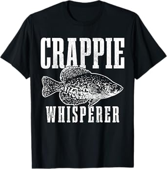 Crappie Whisperer Funny Vintage Crappie Fishing Fisherman T-Shirt