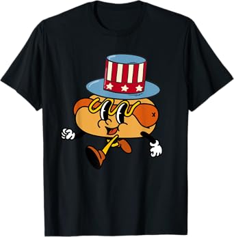 Funny Hotdog The United States of BBQ T-Shirt