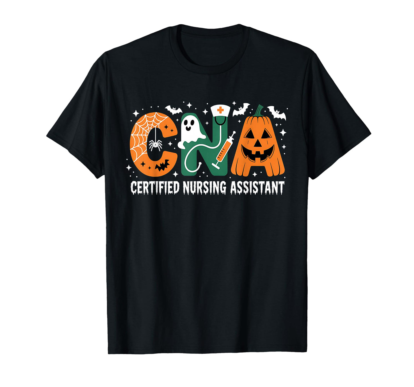 Halloween CNA Shirt Nurse Halloween Pumpkin Nurse Halloween T-Shirt
