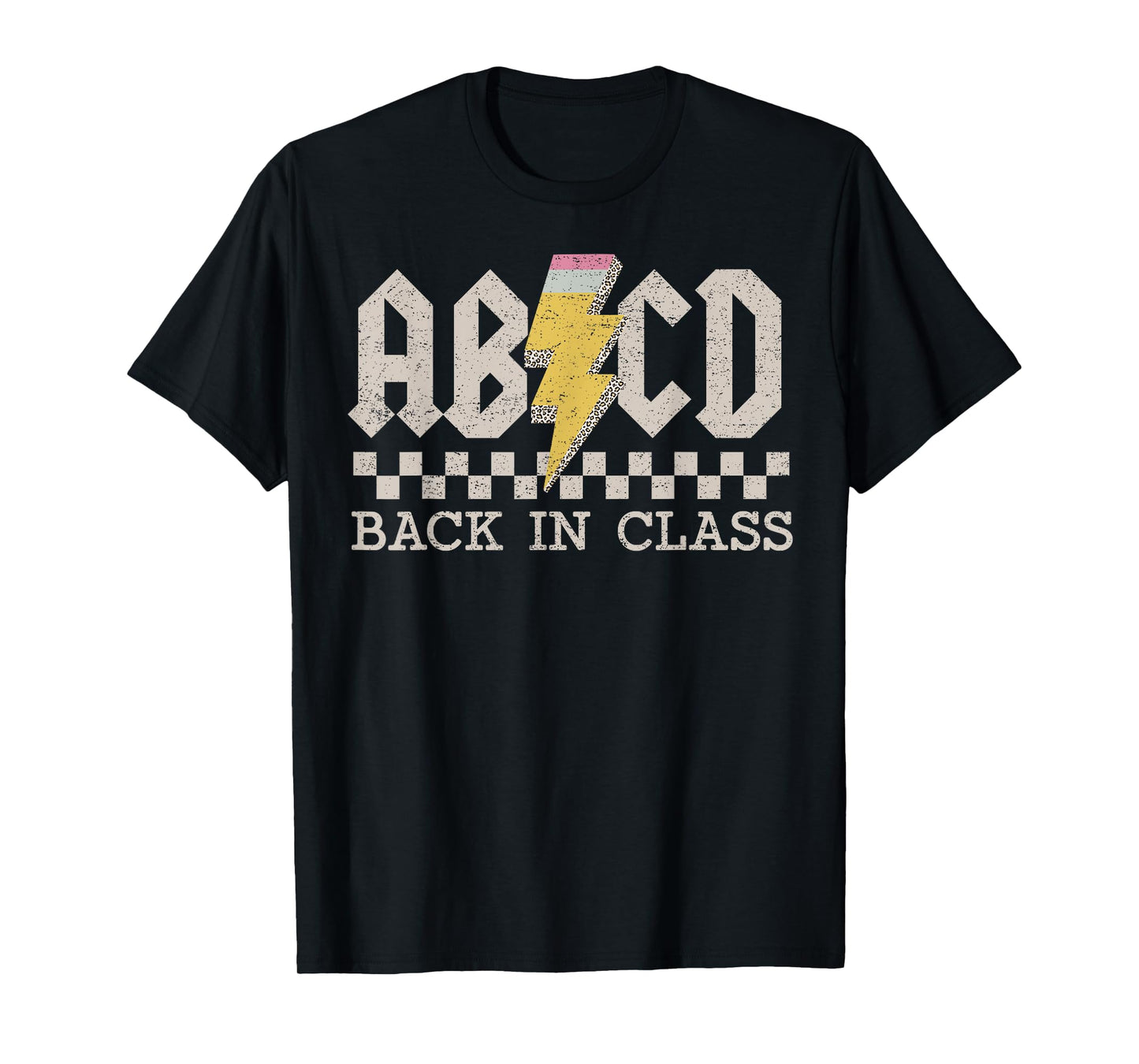 Retro Teacher Tour ABCD Back to School Back in Class Rock Men Women Girls Kids T-Shirt