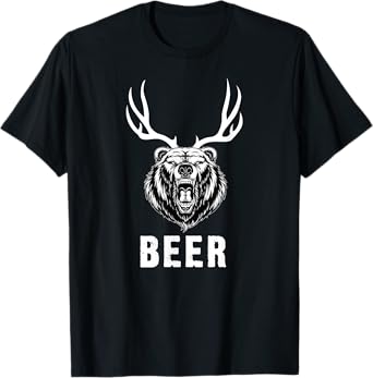 Bear Deer Funny Beer T-Shirt