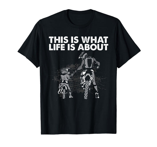 Cute Dirt Bike Father Motocross Lovers MX Family Life Dad T-Shirt