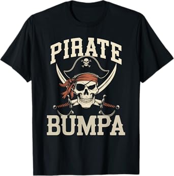 Pirate Bumpa Funny Captain Matching Halloween Costume T-Shirt