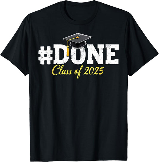 Class Of 2025 Graduation Shirts for Him Her Family Women Men T-Shirt