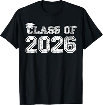Class Of 2026 Shirt Senior 2026 Graduation T-Shirt