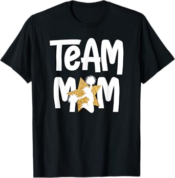 Cheer Team Mom Cheerleading Team Mama Cheerleader Team Mom T-Shirt