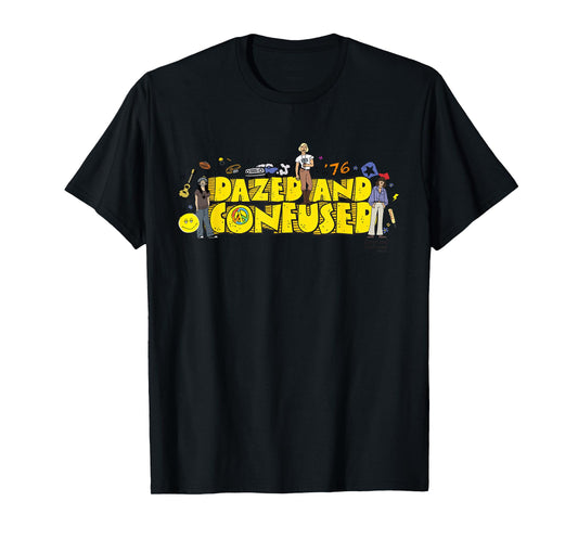 Dazed and Confused 70s Cartoon Style T-Shirt