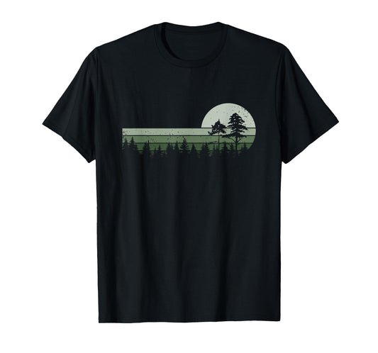 Vintage Forest Trees Wildlife Nature T-Shirt