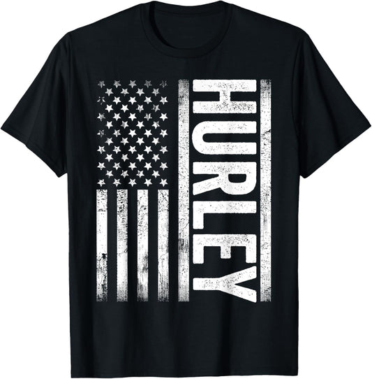Hurley KY Vintage Us American Flag Retro For Men Women T-Shirt