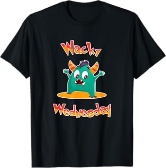 Wacky Monster Wednesday Men, Woman & Kids Outfit for School T-Shirt