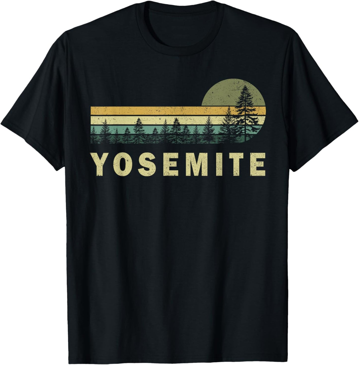 Vintage Yosemite National Park Graphic Mens Womens Tee T-Shirt