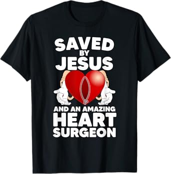 Funny Open Heart Surgery Design For Men Women Heart Patients T-Shirt