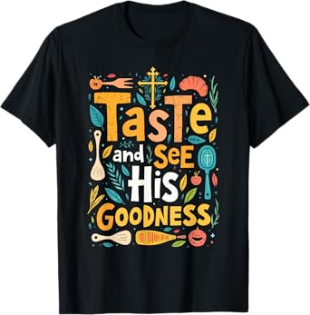 Bible Cooking Christian Believer Religious Jesus Christ T-Shirt