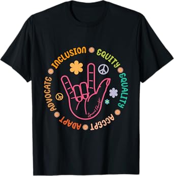 Peace Love Inclusion Special Ed Teacher T-Shirt