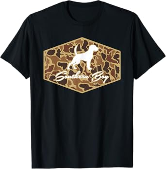 Southern Boy Camouflage Hunting Dog Hello Hunting Season T-Shirt