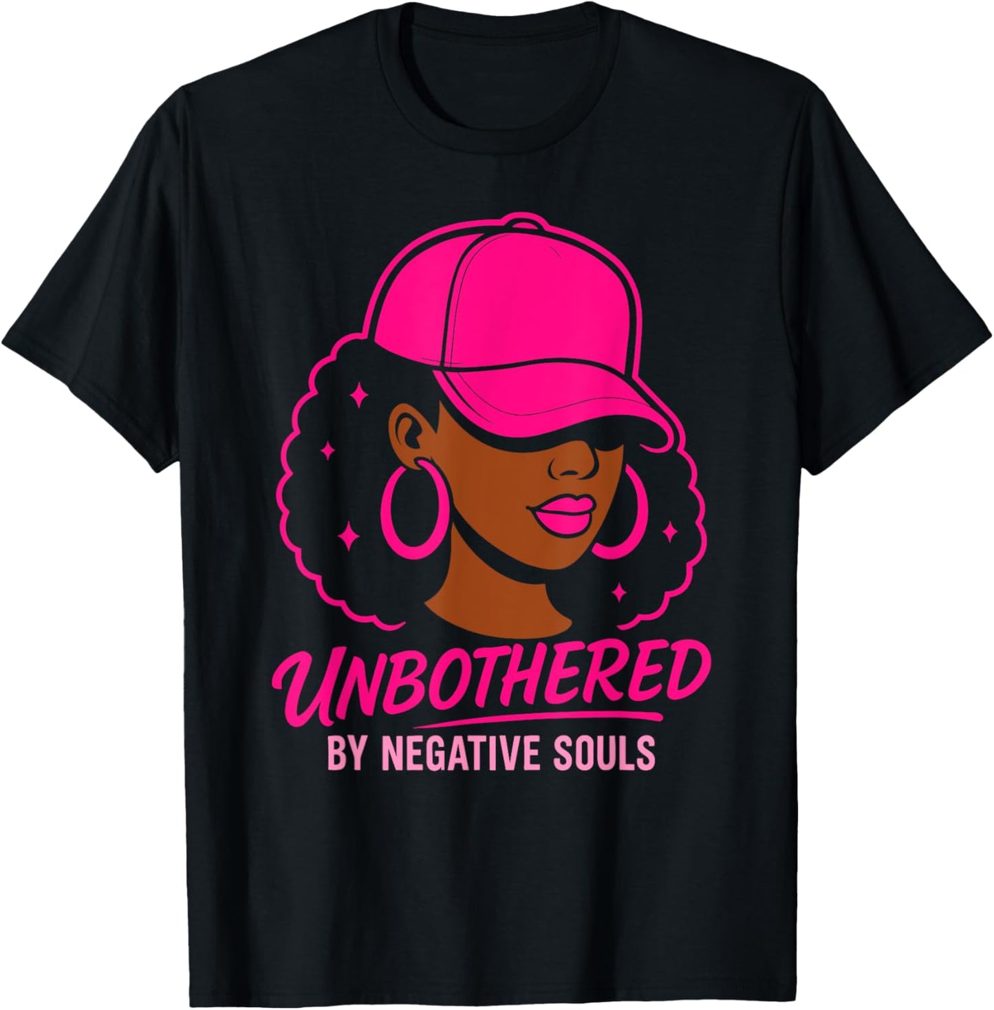 African American Afro Queen Sassy Black Woman Unbothered T-Shirt
