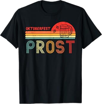 Oktoberfest Prost Retro German Bavaria Costume Men Women Kid T-Shirt