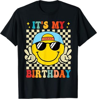 Bruh It's My Birthday Smile Birthday For boys T-Shirt