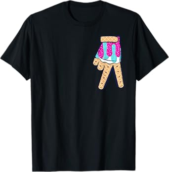 Baseball Ice Cream Drip Boys Home Plate Glove Respect Drip T-Shirt