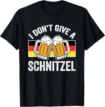 I Don't Give A Schnitzel German Oktoberfest Beer Festival T-Shirt