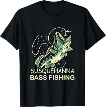 Susquehanna Bass Fishing T-Shirt