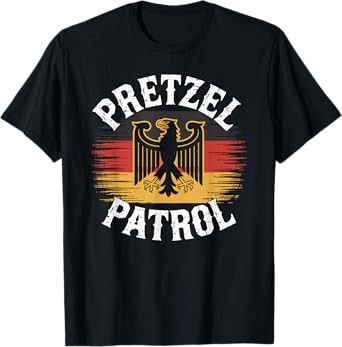 Pretzel Patrol German Flag Funny Oktoberfest T-Shirt