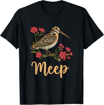 Meep Bird Saying Meep For Women Girls American Woodcock Meep T-Shirt