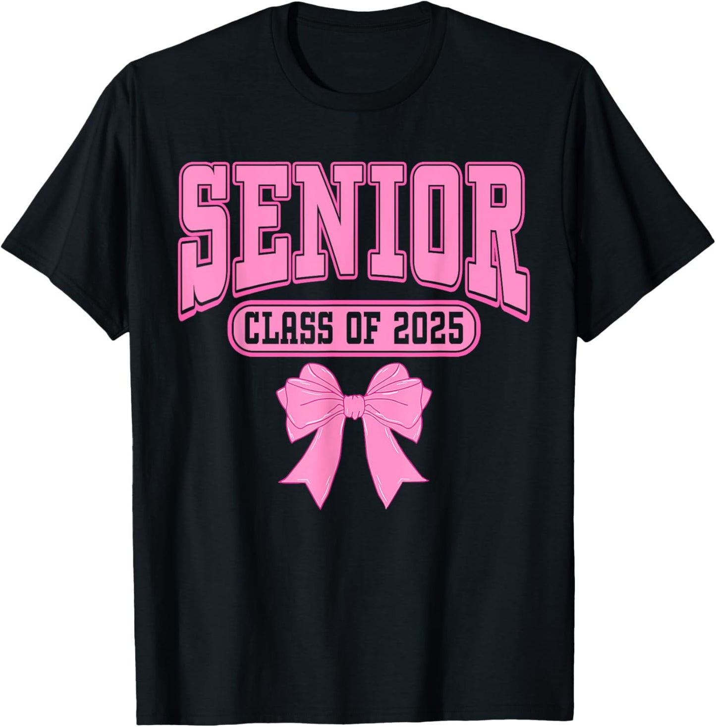 Senior 2025 Coquette Bow High School Graduate Class of 2025 T-Shirt