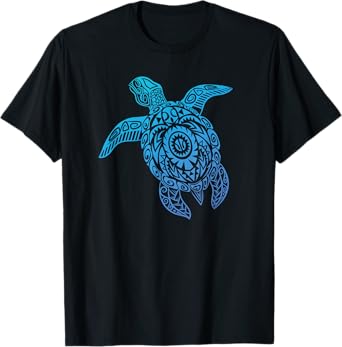Sea Turtle Shirt - Native Hawaiian Tshirt - Hawaiian Tribal T-Shirt