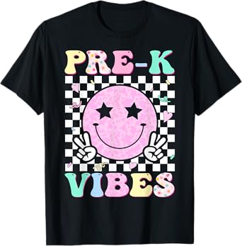 Pre-K Vibes Preschool First Day of School Pre-K Teacher Kids T-Shirt