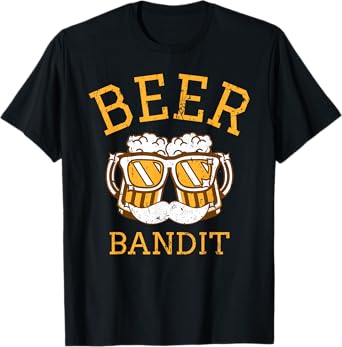 The Beer Bandit - Funny Beer Drinking T-Shirt