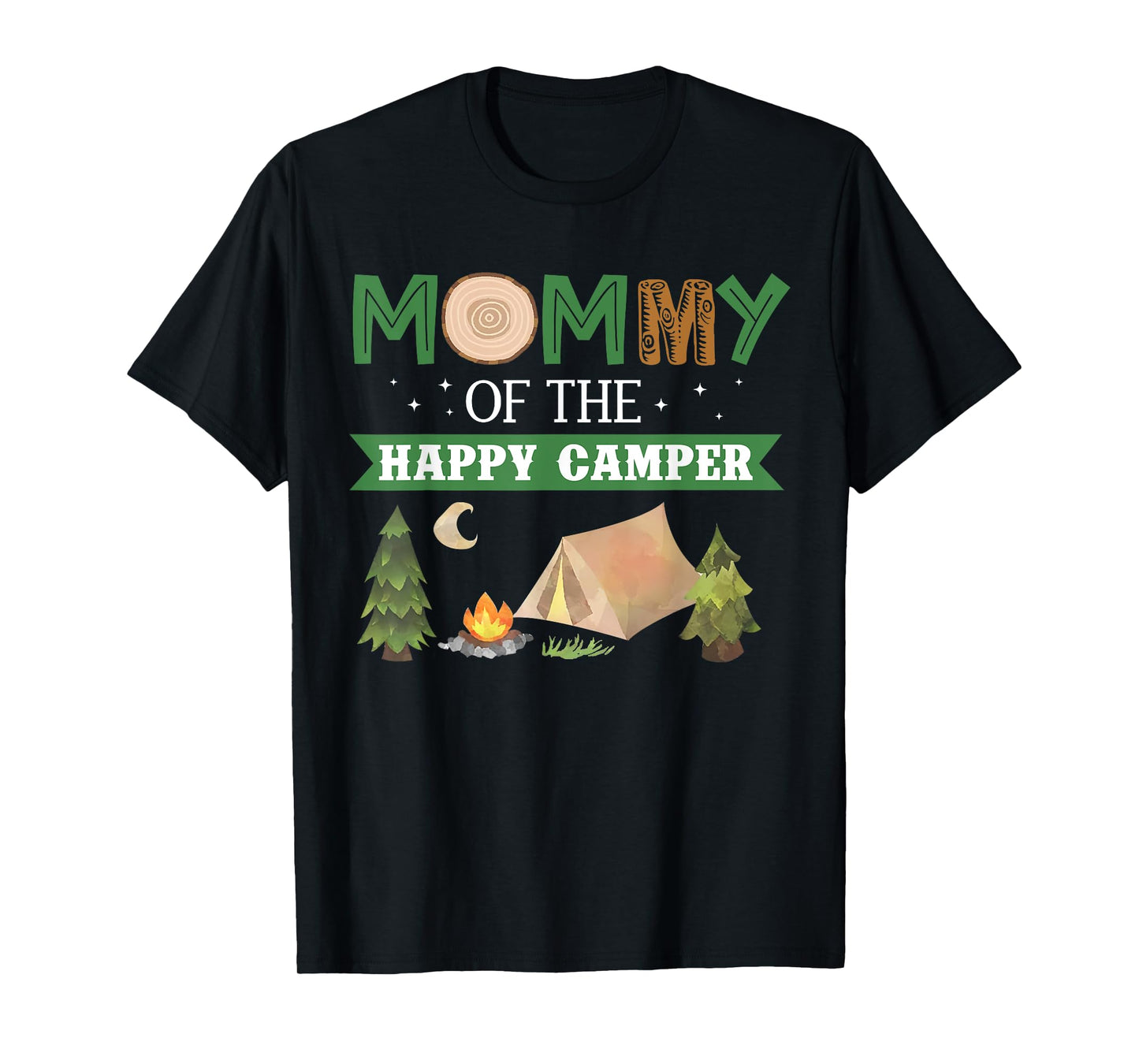 Mommy Of The Happy Camper Shirt Women 1st Bday Camping Trip T-Shirt