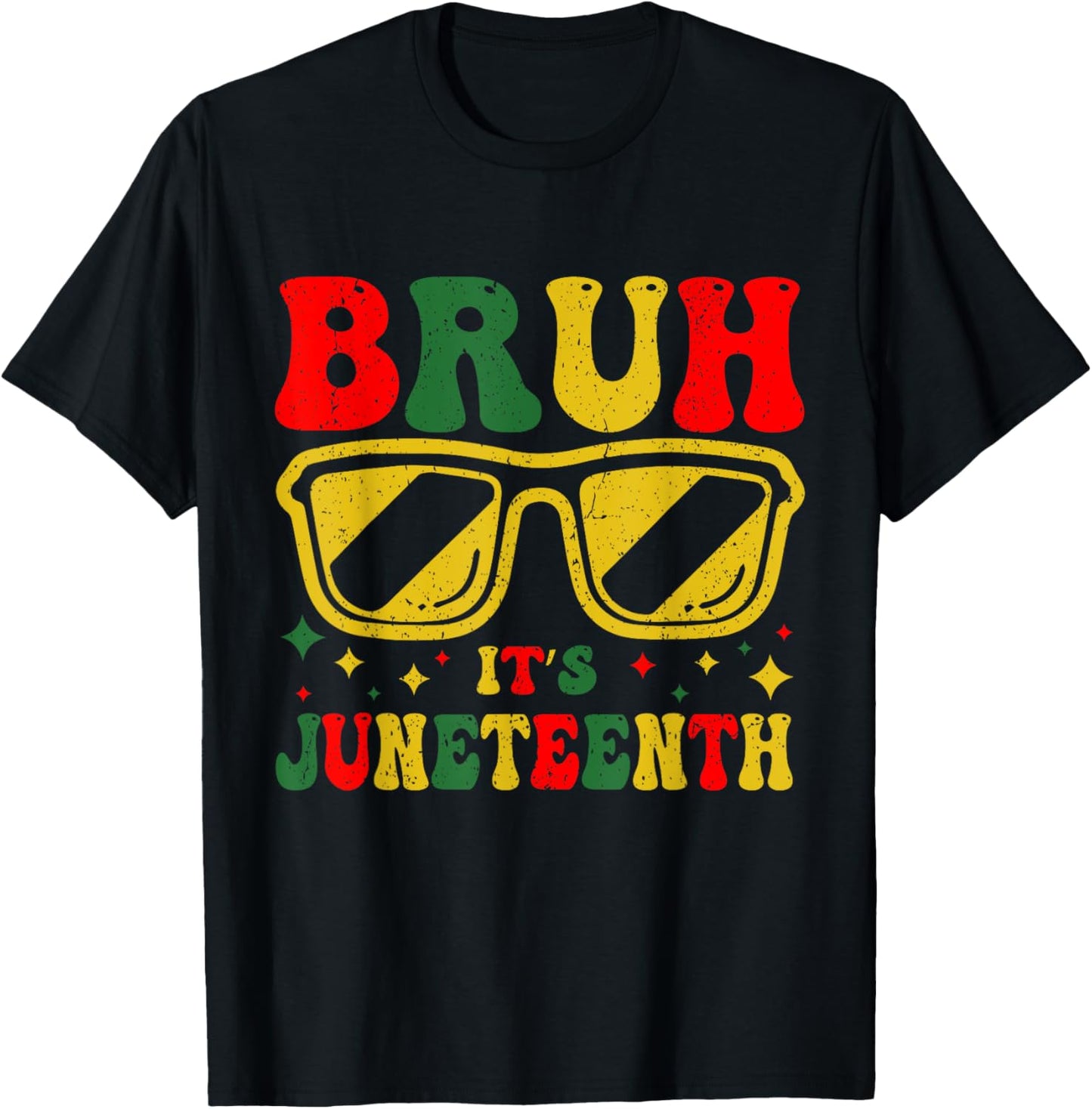 Bruh It's Juneteenth 1865 Funny Juneteenth Boys Girls Kids T-Shirt