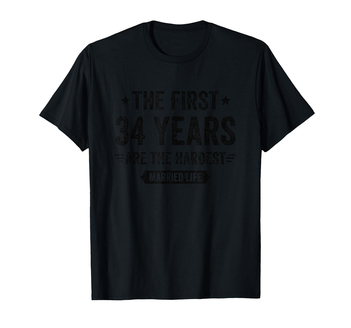 34 Year Wedding Anniversary Married Couples 34th Anniversary T-Shirt