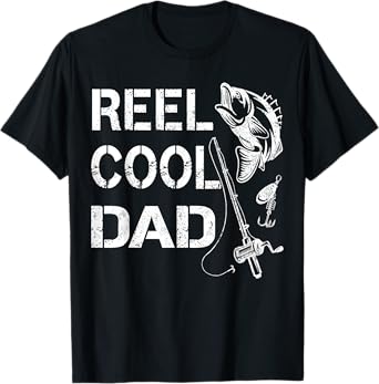 Reel Cool Dad T-Shirt Fishing Daddy Father's Day Gift Shirt T-Shirt