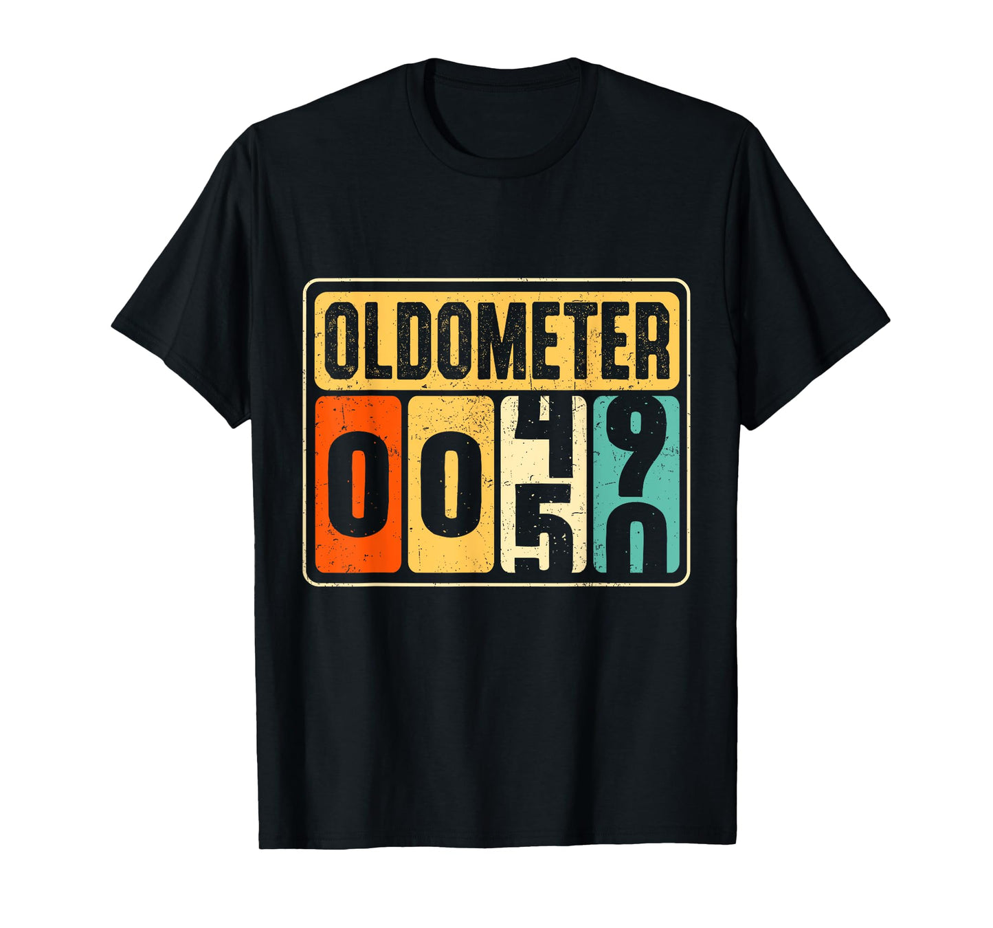Oldometer 50 Vintage Birthday present for 50 Year Olds T-Shirt