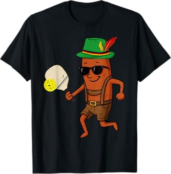 Wurst Sausage Playing Soccer Oktoberfest Festival Men Boys T-Shirt