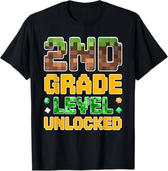 Back to School 2nd Grade Boys Gamer First Day Second Grade T-Shirt