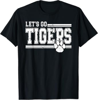 Vintage Tigers School Sports Name Retro for Men Women Kids T-Shirt