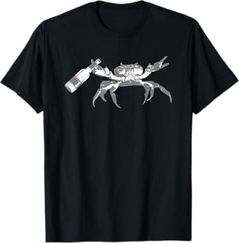 Crab Drinking Beer T-Shirt