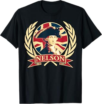 Horatio Nelson. British Flag Propaganda. T-Shirt