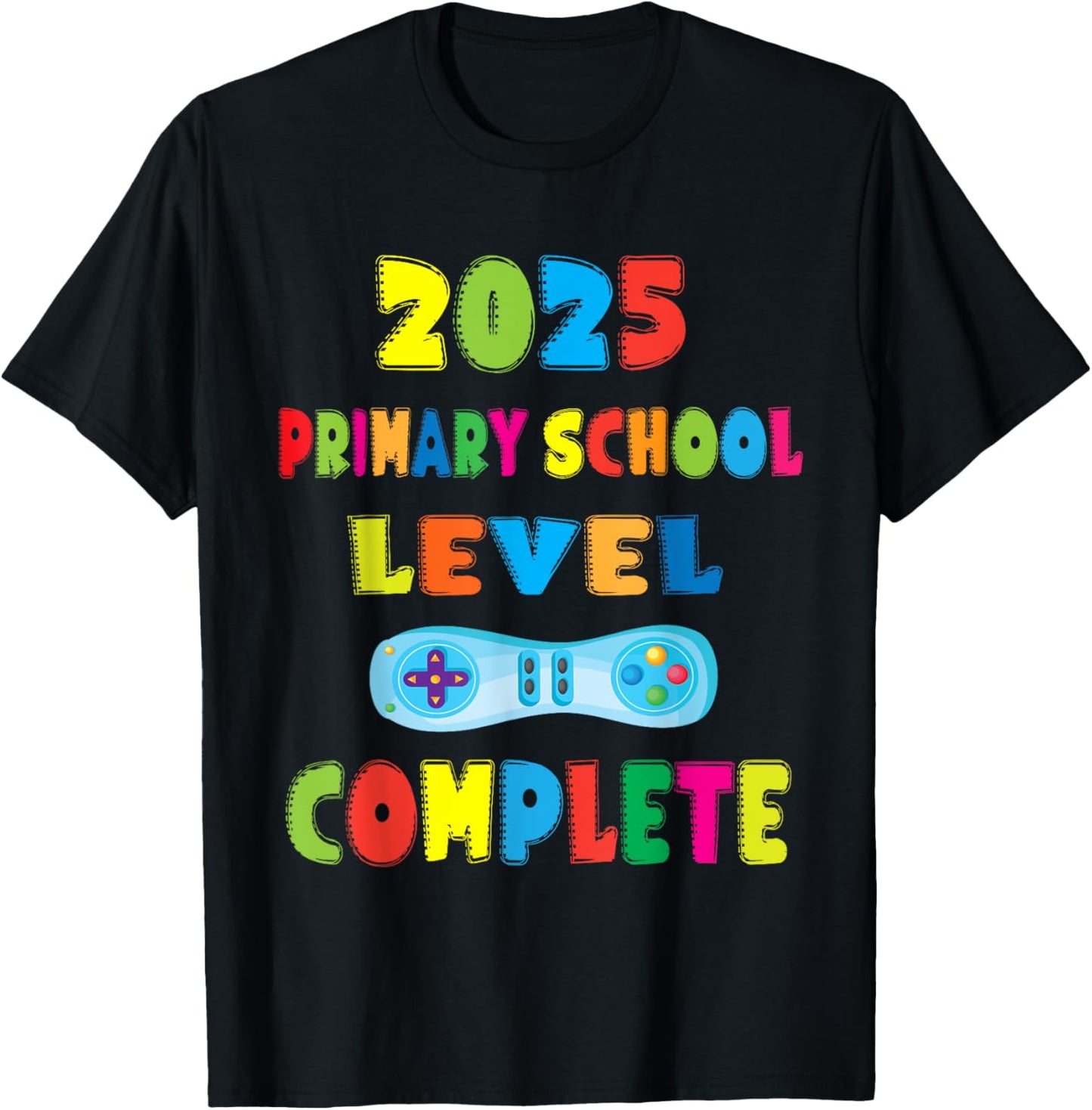 Primary School Year 6 Leaver 2025 - Gamer Level Complete T-Shirt
