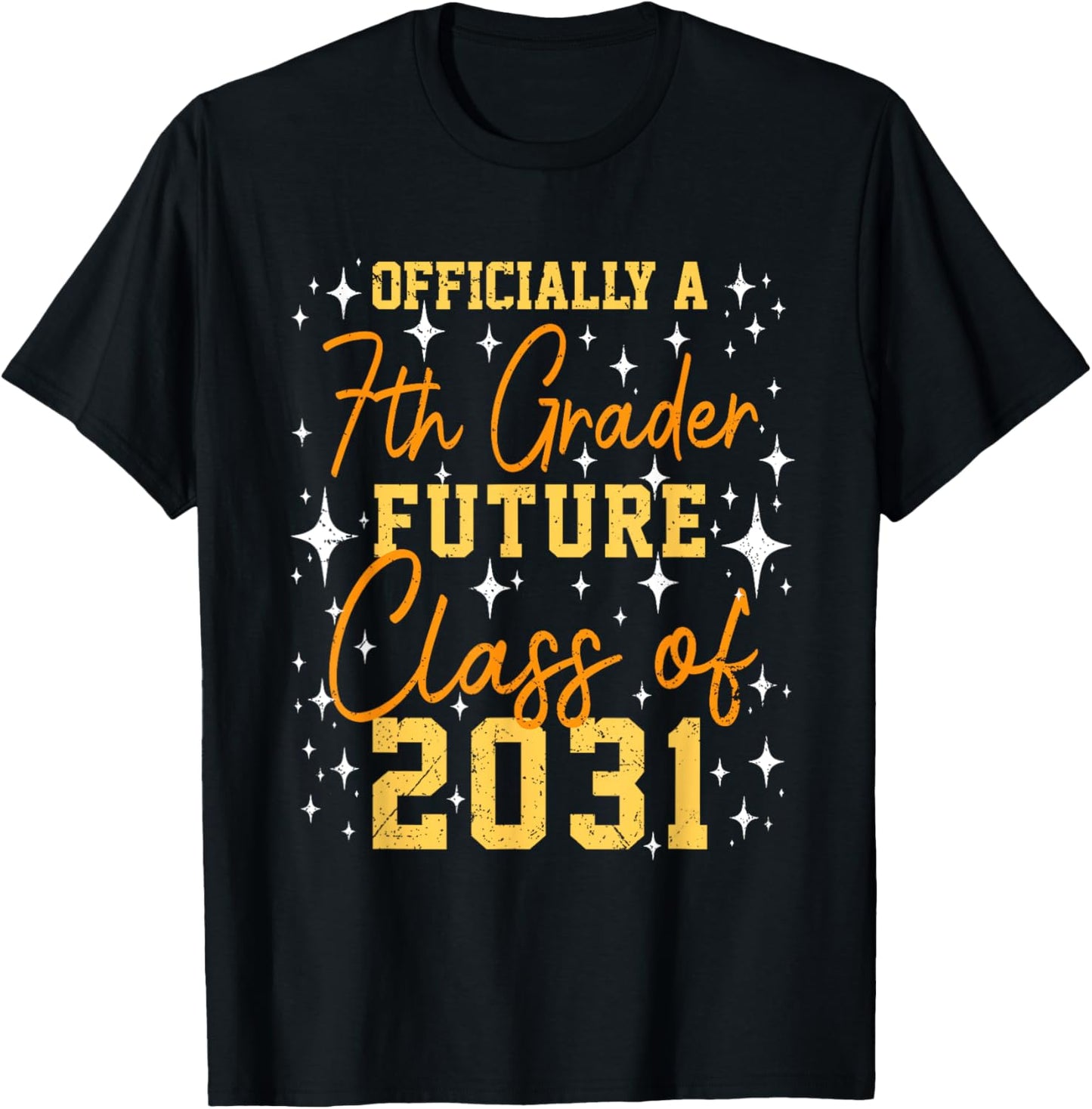 Officially A 7th Grader Future Class Of 2031 Funny First Day Back To School T-shirt by TeeBrew