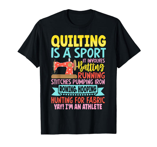 Funny Quilting Design For Women Girls Sewing Quilter T-Shirt