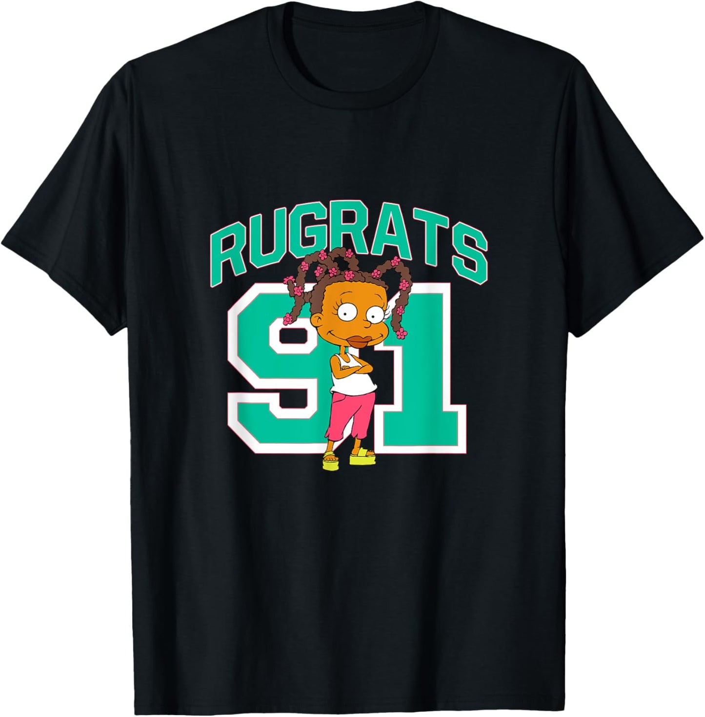 Rugrats Susie With 91 Jersey Bold Sports Graphic T-Shirt