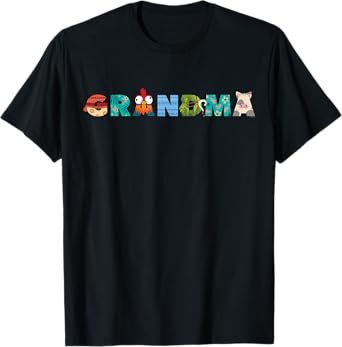 Disney Moana Letters "Grandma" Gift Family Trip Vacation T-Shirt