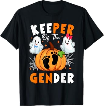 Keeper of the Gender Reveal Baby Halloween Thanksgiving T-Shirt